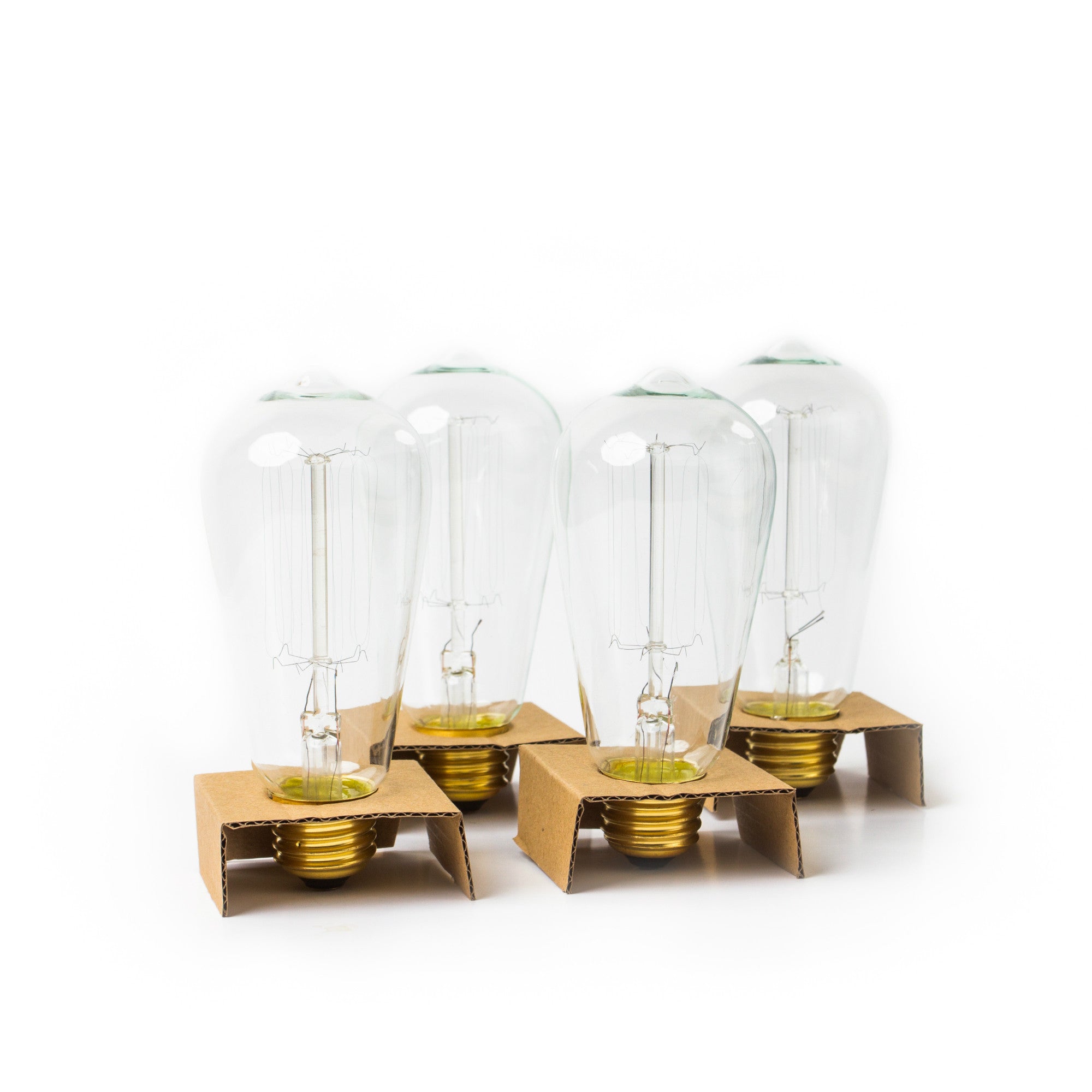 Brillante™ Edison Bulb Pack of 4 - 60W Vintage Style Incandescent Bulbs